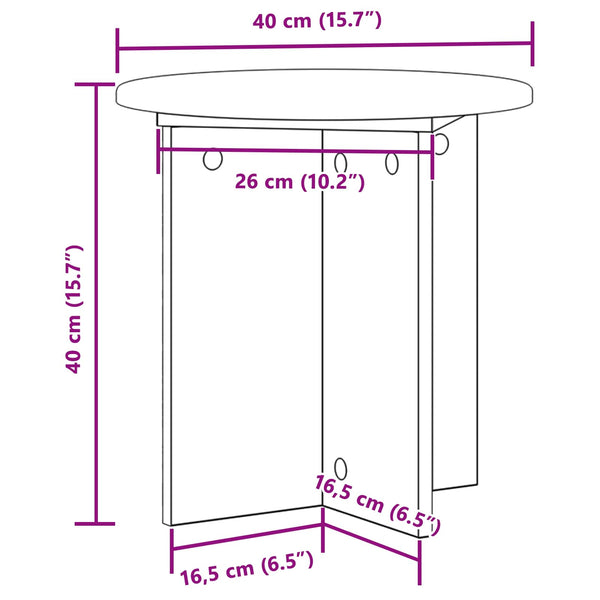 Kasviteline 2 kpl Sonoma-tammi 40 x 40 x 40 cm Tekninen puu