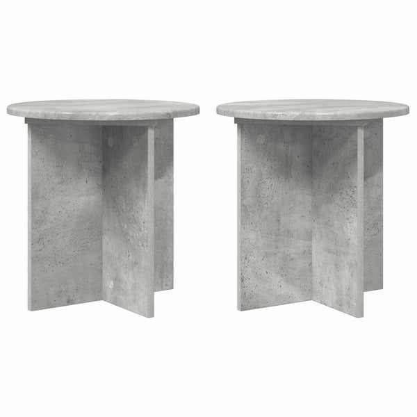 Kasviteline 2 kpl Betoninharmaa 40 x 40 x 40 cm Tekninen puu