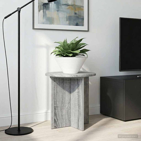 Kasviteline 2 kpl Harmaa sonoma 40 x 40 x 40 cm Tekninen puu