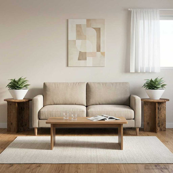 Kasviteline 2 kpl Vanha puu 40 x 40 x 40 cm Tekninen puu
