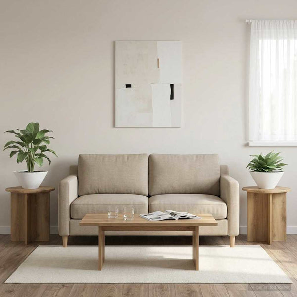 Kasviteline 2 kpl Artisaanitammi 40 x 40 x 40 cm Tekninen puu