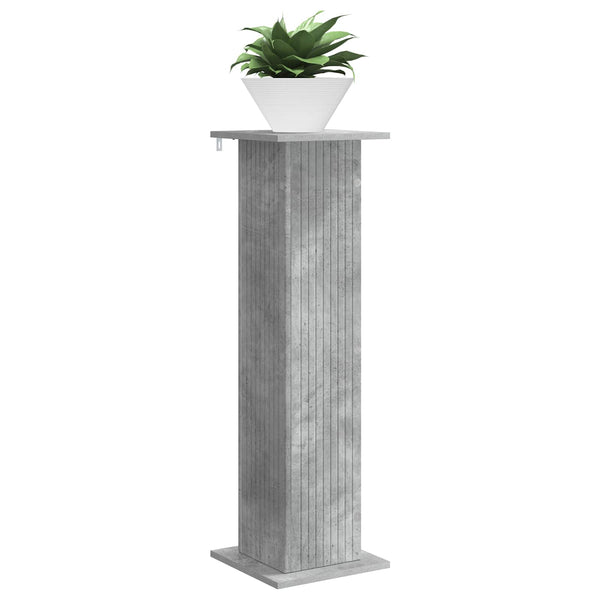 Kasviteline Betoninharmaa 30,5 x 30 x 100,5 cm Tekninen puu