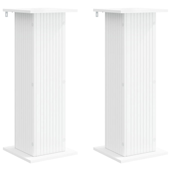 Kasviteline 2 kpl valkoinen 30,5 x 30 x 80,5 cm Tekninen puu