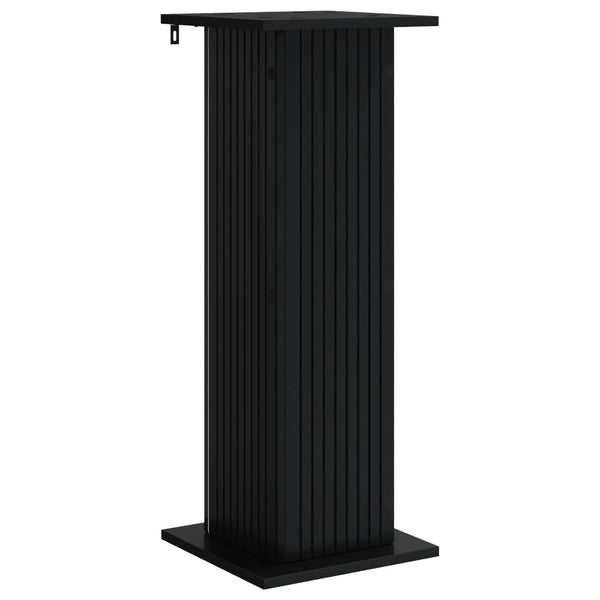 Kasviteline 2 kpl Musta 30,5 x 30 x 80,5 cm Tekninen puu