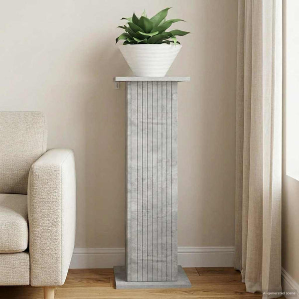 Kasviteline Betoninharmaa 30,5 x 30 x 80,5 cm Tekninen puu