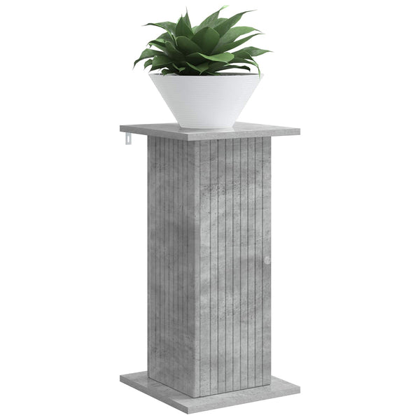 Kasviteline Betoninharmaa 30,5 x 30 x 60,5 cm Tekninen puu