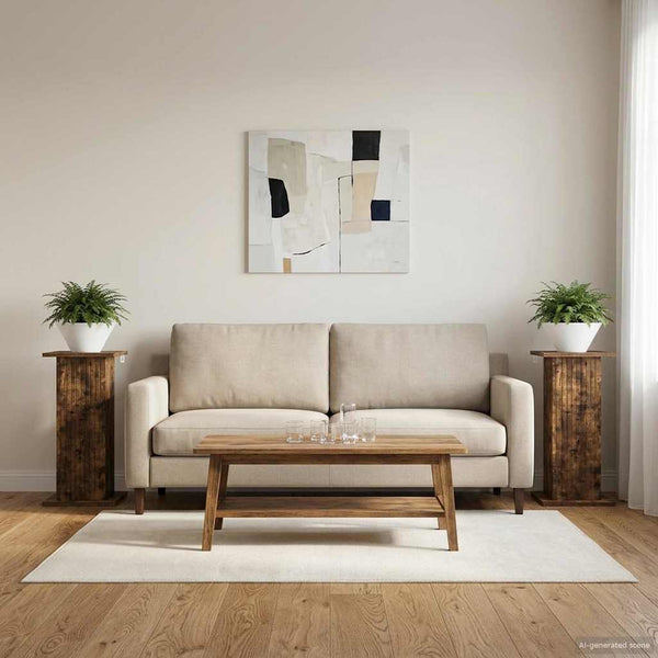 Kasviteline 2 kpl Savutammi 30,5 x 30 x 60,5 cm Tekninen puu