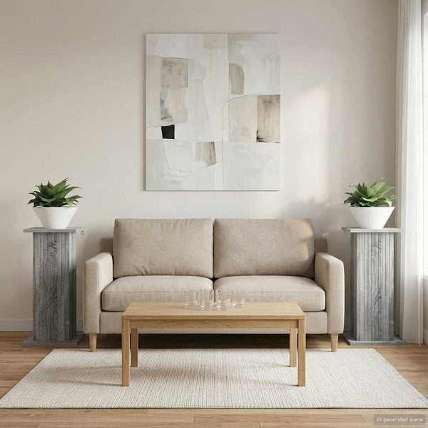 Kasviteline 2 kpl Harmaa sonoma 30,5 x 30 x 60,5 cm