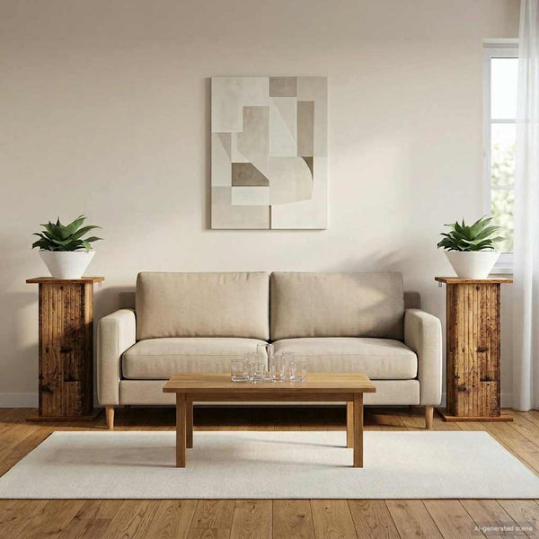 Kasviteline 2 kpl Vanha puu 30,5 x 30 x 60,5 cm Tekninen puu