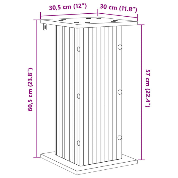 Kasviteline 2 kpl Vanha puu 30,5 x 30 x 60,5 cm Tekninen puu