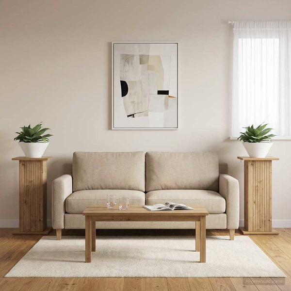 Kasviteline 2 kpl Artisaanitammi 30,5 x 30 x 60,5 cm