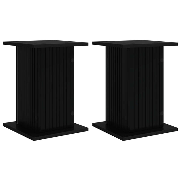 Kasviteline 2 kpl Musta 30,5 x 30 x 43 cm Tekninen puu