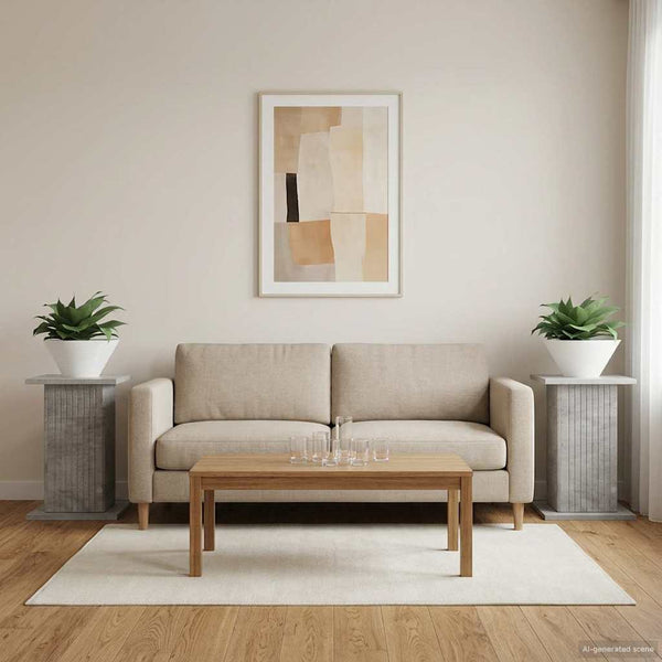 Kasviteline 2 kpl Betoninharmaa 30,5 x 30 x 43 cm Tekninen puu