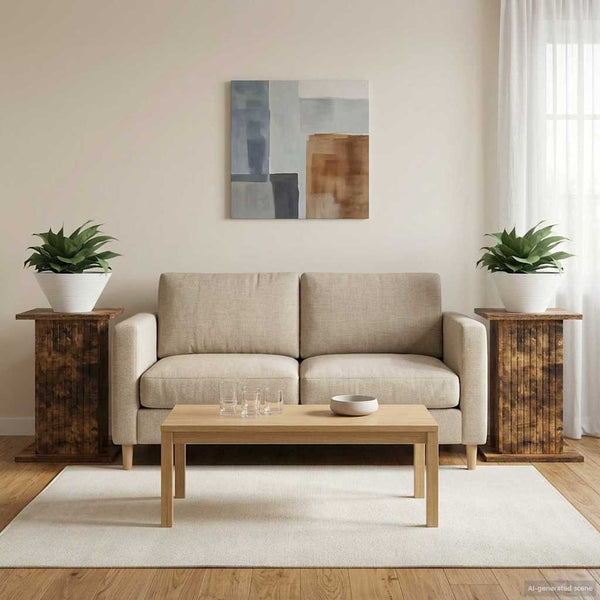 Kasviteline 2 kpl Savutammi 30,5 x 30 x 43 cm Tekninen puu