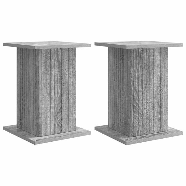 Kasviteline 2 kpl Harmaa sonoma 30,5 x 30 x 43 cm Tekninen puu