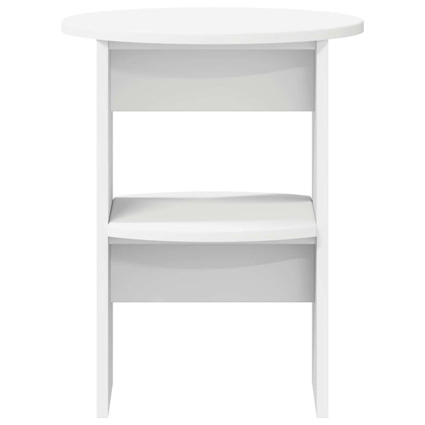 Sivukaappi 2 pcs Valkoinen Ø40 x 50 cm Käsitelty puu