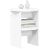 Sivukaappi 2 pcs Valkoinen Ø40 x 50 cm Käsitelty puu
