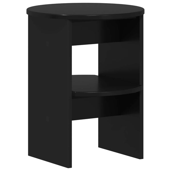 Sivukaappi Musta Ø40 x 50 cm Käsitelty puu