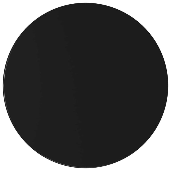 Sivukaappi 2 pcs Musta Ø40 x 50 cm Käsitelty puu