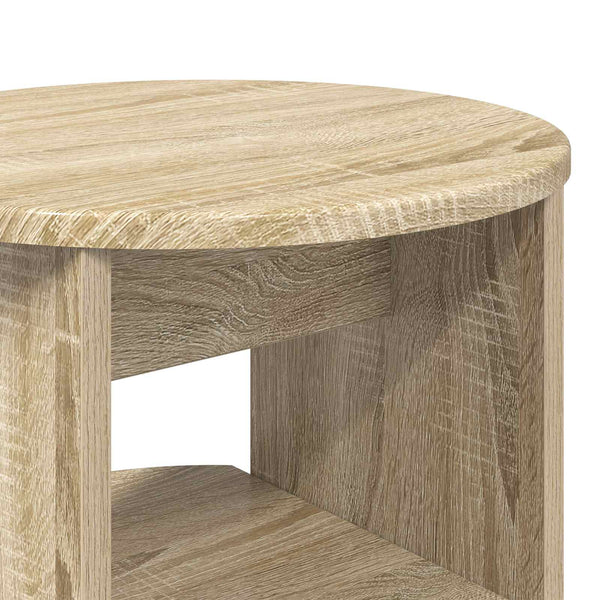Sivukaappi 2 pcs Sonoman tammi Ø40 x 50 cm Käsitelty puu