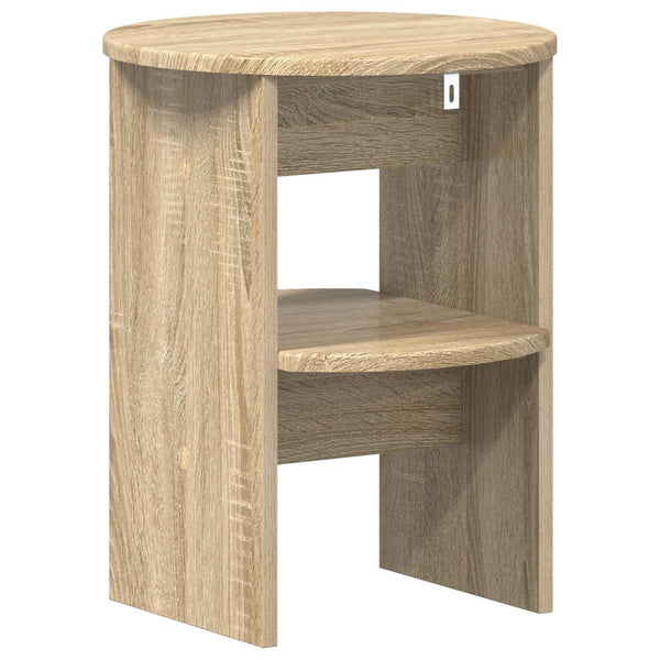 Sivukaappi 2 pcs Sonoman tammi Ø40 x 50 cm Käsitelty puu