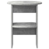 Sivukaappi 2 pcs Betoni Harmaa Ø40 x 50 cm Käsitelty puu