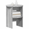 Sivukaappi 2 pcs Harmaa Sonoma Ø40 x 50 cm Käsitelty puu
