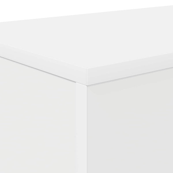 Console Table valkoinen 101 x 29 x 74 cm Tekninen puu