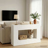 Console Table valkoinen 101 x 29 x 74 cm Tekninen puu