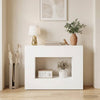 Console Table valkoinen 101 x 29 x 74 cm Tekninen puu