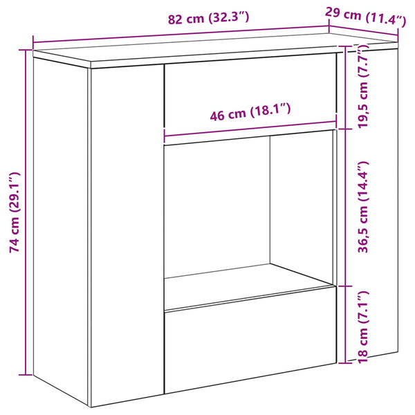 Artisan Tammi 82 x 29 x 74 cm