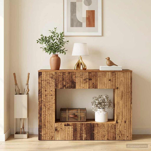 Konsolipöytä Vanha puu 101 x 29 x 74 cm Käsitelty puu