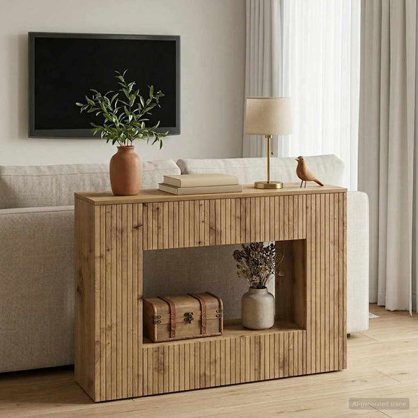 Konsolipöytä Artisan Tammi 101 x 29 x 74 cm Käsitelty puu