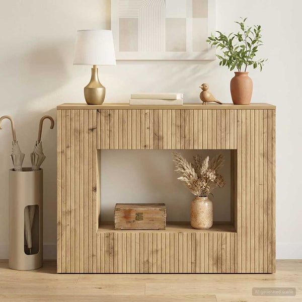 Konsolipöytä Artisan Tammi 101 x 29 x 74 cm Käsitelty puu