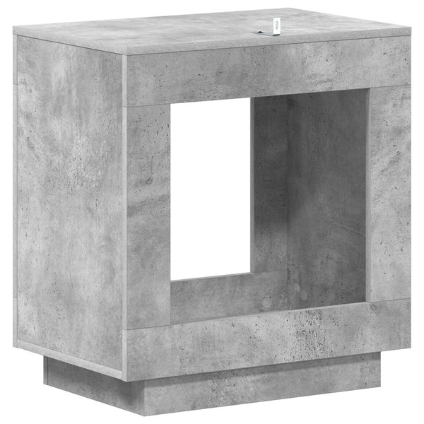 Sivupöytä Betoninharmaa 60 x 40 x 65 cm Tekninen puu