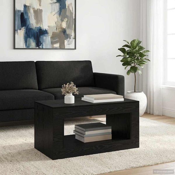 Coffee Table Musta tammi 99.5 x 50 x 50 cm Tekninen puu