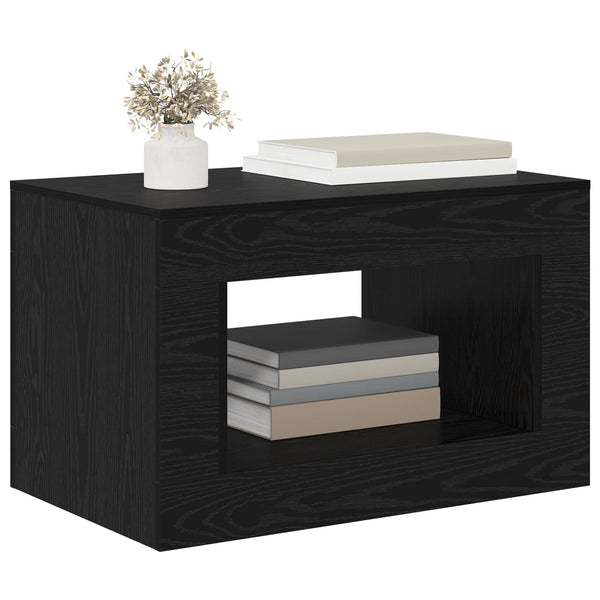 Coffee Table Musta tammi 80.5 x 50 x 50 cm Tekninen puu