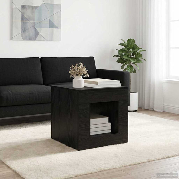 Coffee Table Musta tammi 51.5 x 50 x 50 cm Tekninen puu