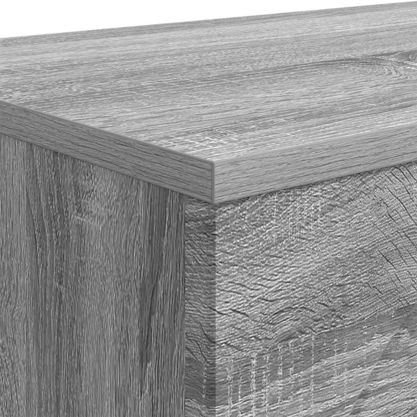 Sohvapöytä Harmaa sonoma 102 x 35 x 75 cm Tekninen puu
