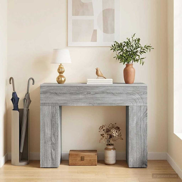 Sohvapöytä Harmaa sonoma 102 x 35 x 75 cm Tekninen puu