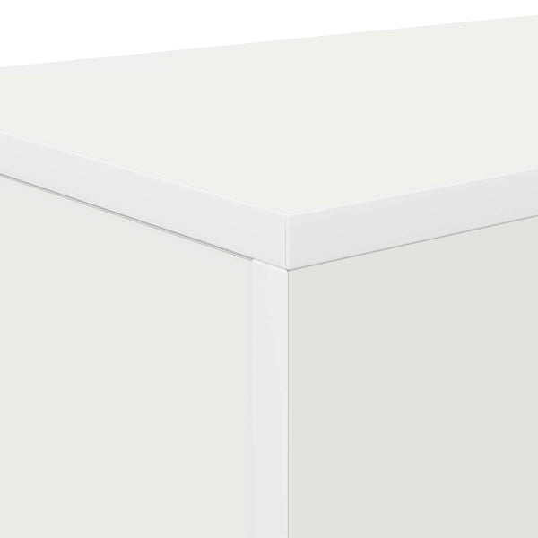Konsolipöytä valkoinen 101 x 30 x 74 cm Tekninen puu