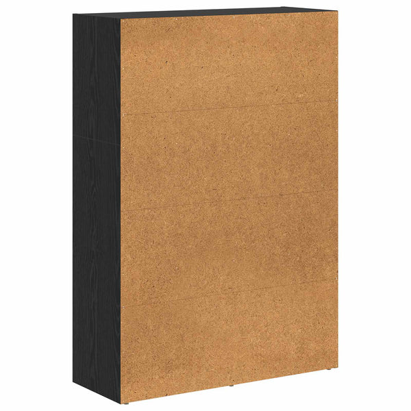 Kirjahylly 80 x 30 x 114 cm Tekninen puu Musta tammi.