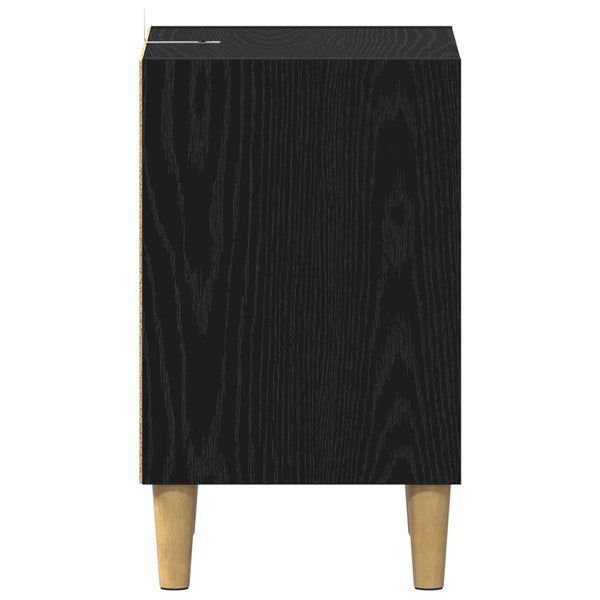 Sängynkaappi 2 pcs Musta tammi. 40 x 30 x 50 cm Tekninen puu