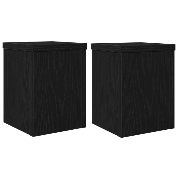 Kasviteline 2 kpl Musta tammi 15 x 15 x 20 cm Tekninen puu