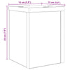 Kasviteline 2 kpl Musta tammi 15 x 15 x 20 cm Tekninen puu