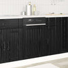 Tiskipaneeli LUCCA Musta tammi 45 x 1,5 x 57 cm Tekninen puu
