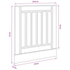 Tiskipaneeli LUCCA Musta tammi 60 x 1,5 x 57 cm Tekninen puu