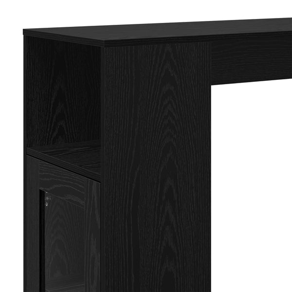Baaripöytä 101 x 40 x 103,5 cm Tekninen puu Musta tammi.