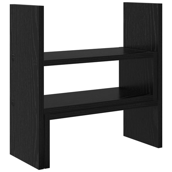 Monitoripöytäteline Musta tammi 40 x 17 x 41 cm Tekninen puu
