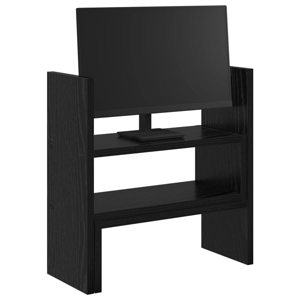 Monitoripöytäteline Musta tammi 40 x 17 x 41 cm Tekninen puu